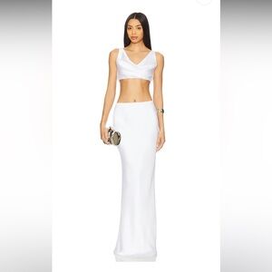 Norma Kamali Bias Obe Skirt Set